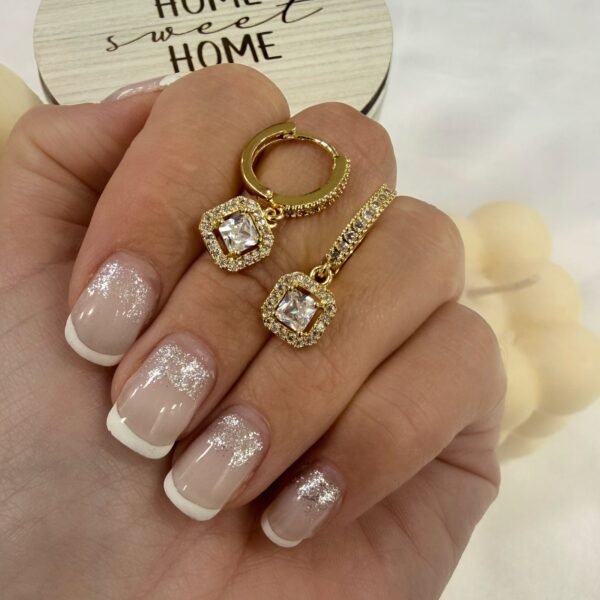 aros a argollas Acero dorado mod 42