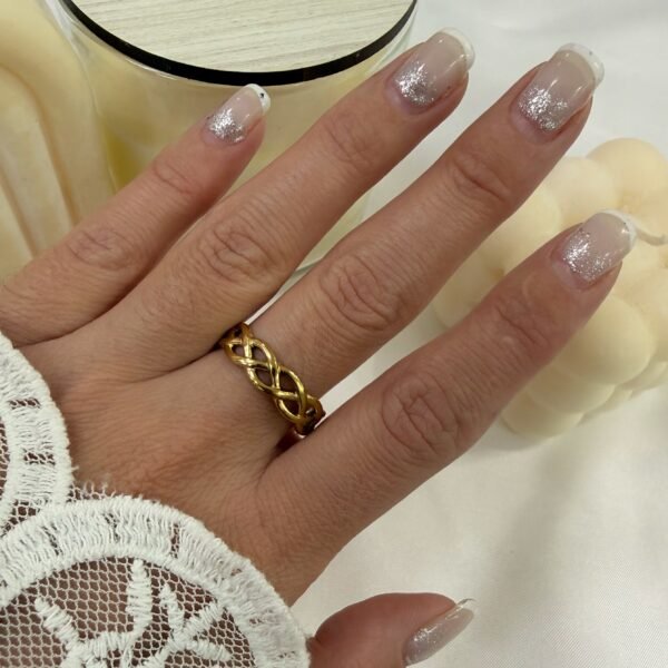 anillo a abud 58 regulable dorado