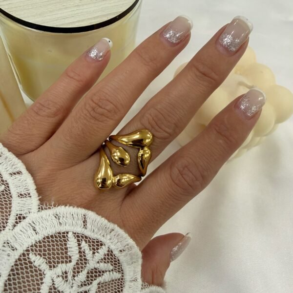 anillo a abud 60 regulable dorado