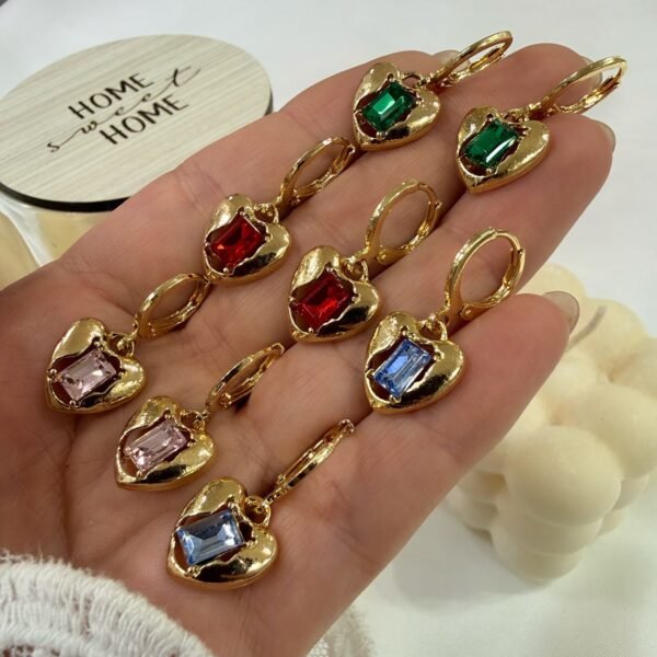 aros a argollas Acero dorado mod 17 (colores varios)