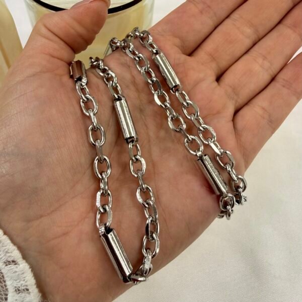 Cadena con tramos mod 11 x 60cm hombre a.q