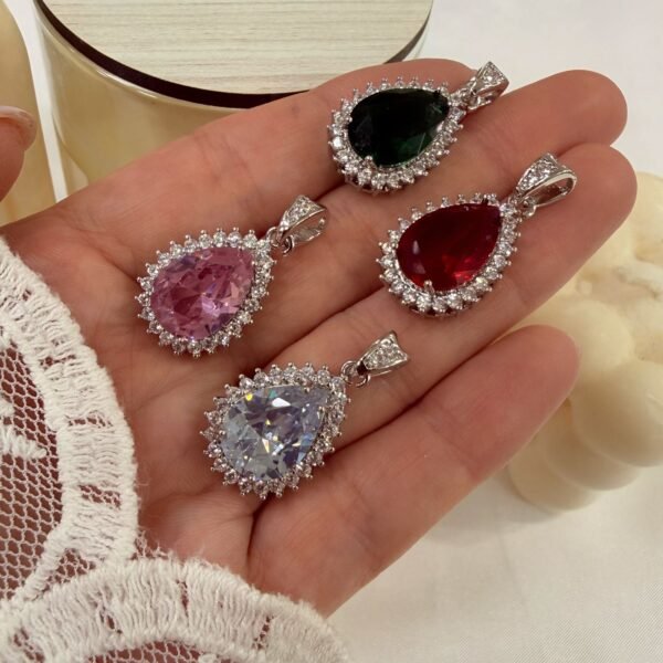 a dije a gota cubic cristal a.q x unidad