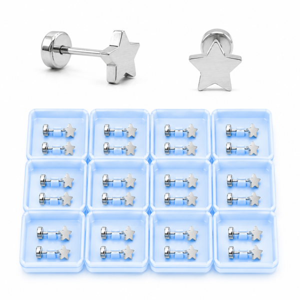 0a blister x 12 pares aros abridores estrellita a.b