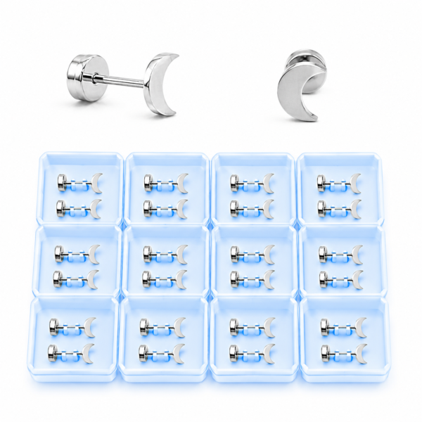 0a blister x 12 pares aros abridores lunita a.b