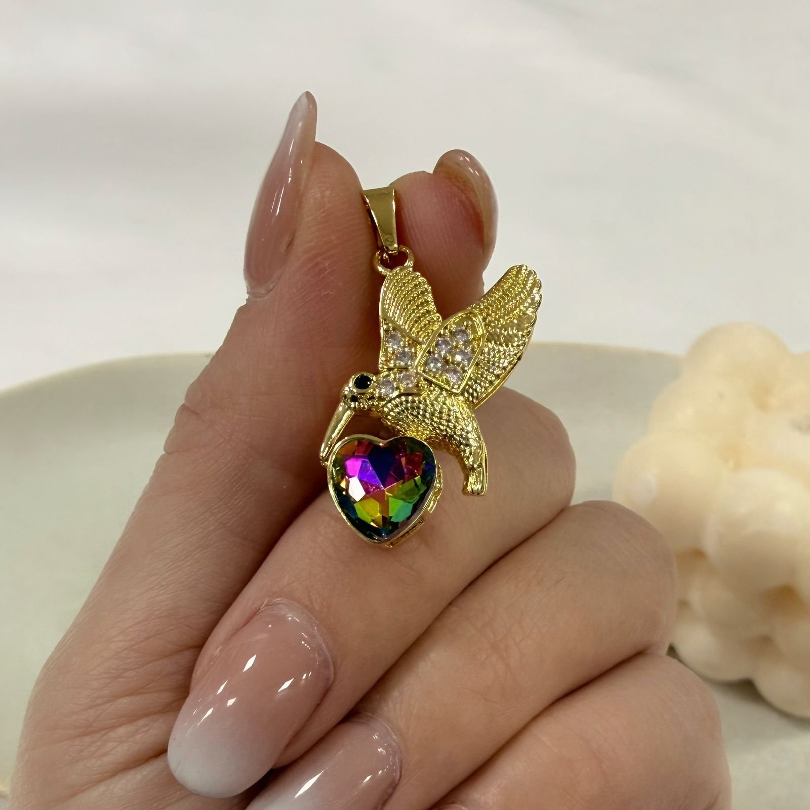 dije colibri con cubic mod 6 dorado - Image 3