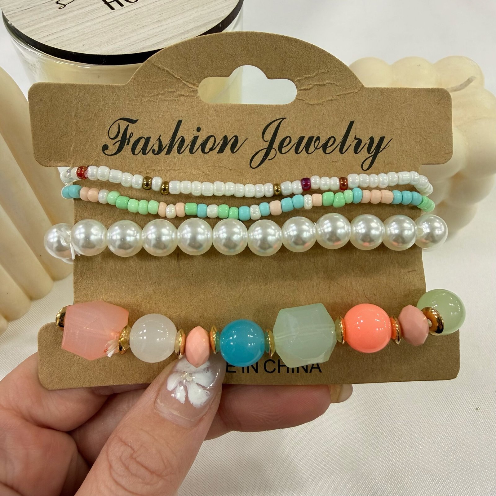 set pulseras x4 extensibles (colores varios) mod 6 - Image 9