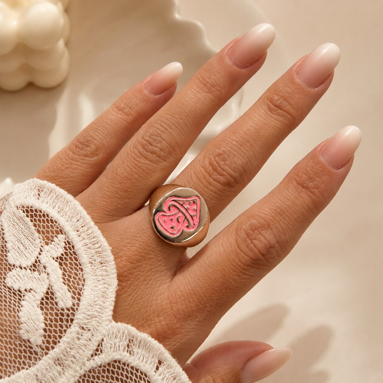 a anillo abud 22 B esmaltado