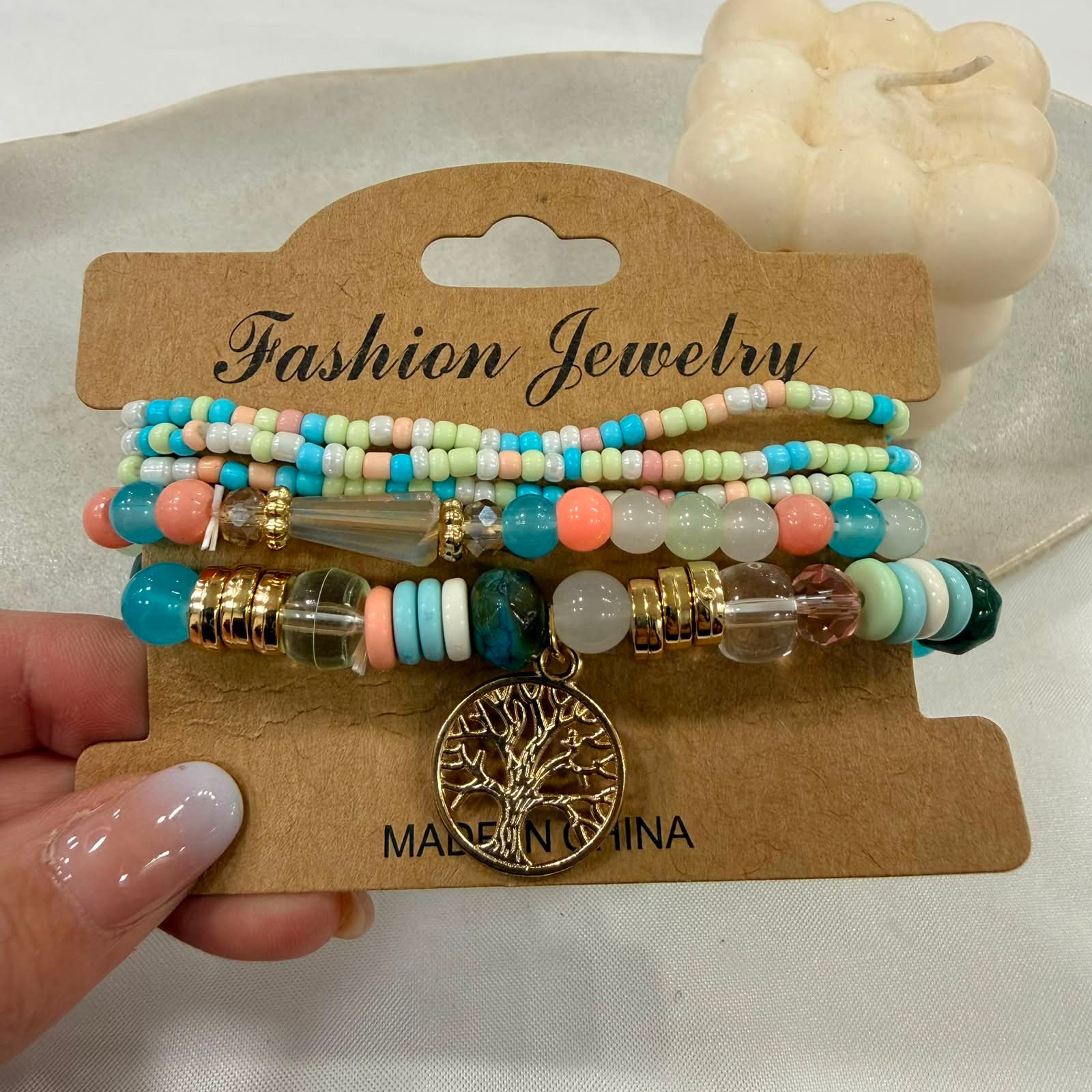 set pulseras x4 extensibles (colores varios) mod 7 - Image 2