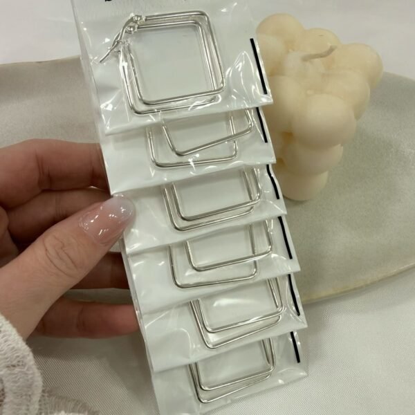 a a blister kit a x 6 pares argollas clasicas rombo grande a.b