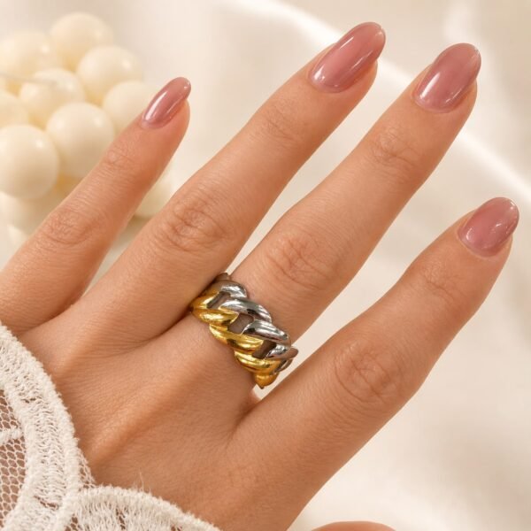 anillo astrid 7 regulable a. quirurgico combinado dorado