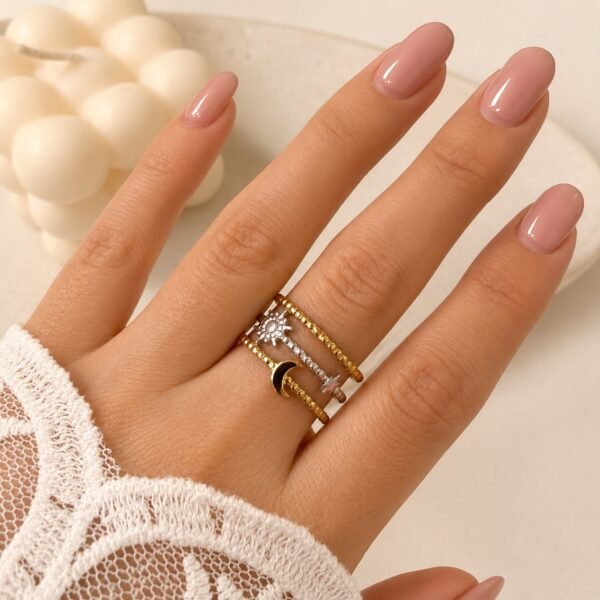 anillo astrid 16 regulable a. quirurgico combinado dorado