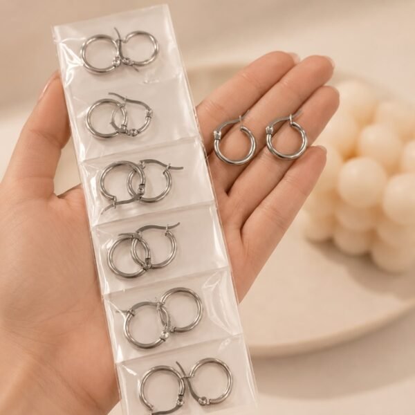 a a tira x 6 pares argollas clasicas 15mm a.q