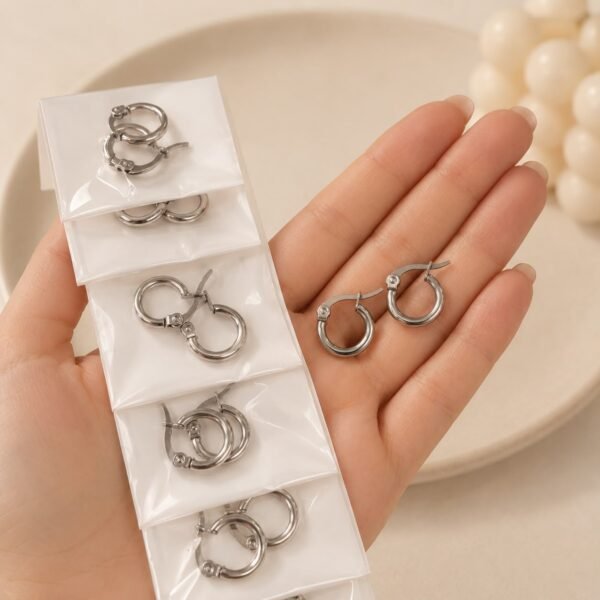 a a tira x 6 pares argollas clasicas 10mm a.q