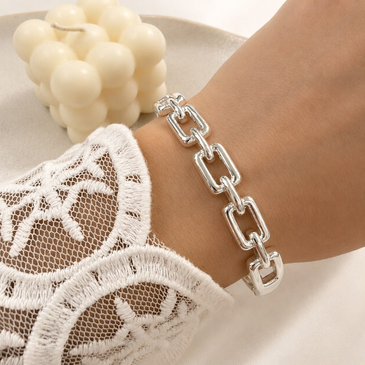 0a esclava pinza acero blanco mod 10