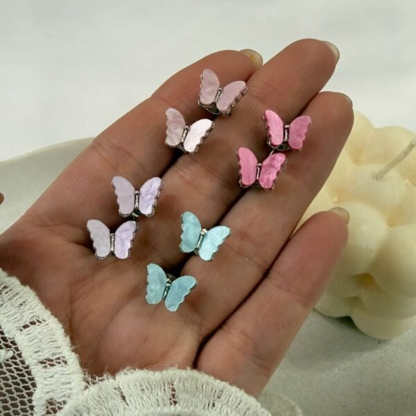 a alfi set x 4 pares mariposas nacar colores a.q