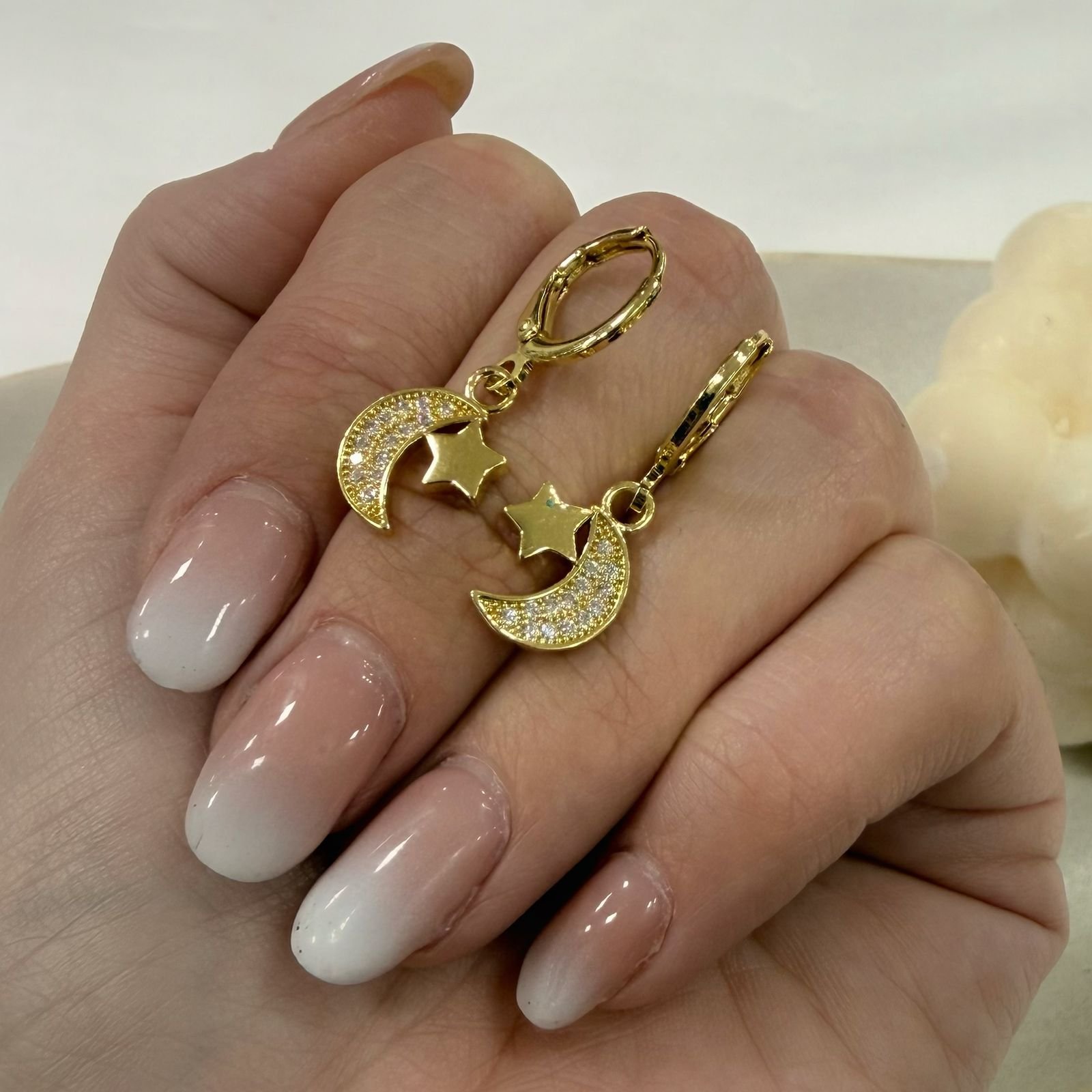 aros a argollas Acero dorado mod 42