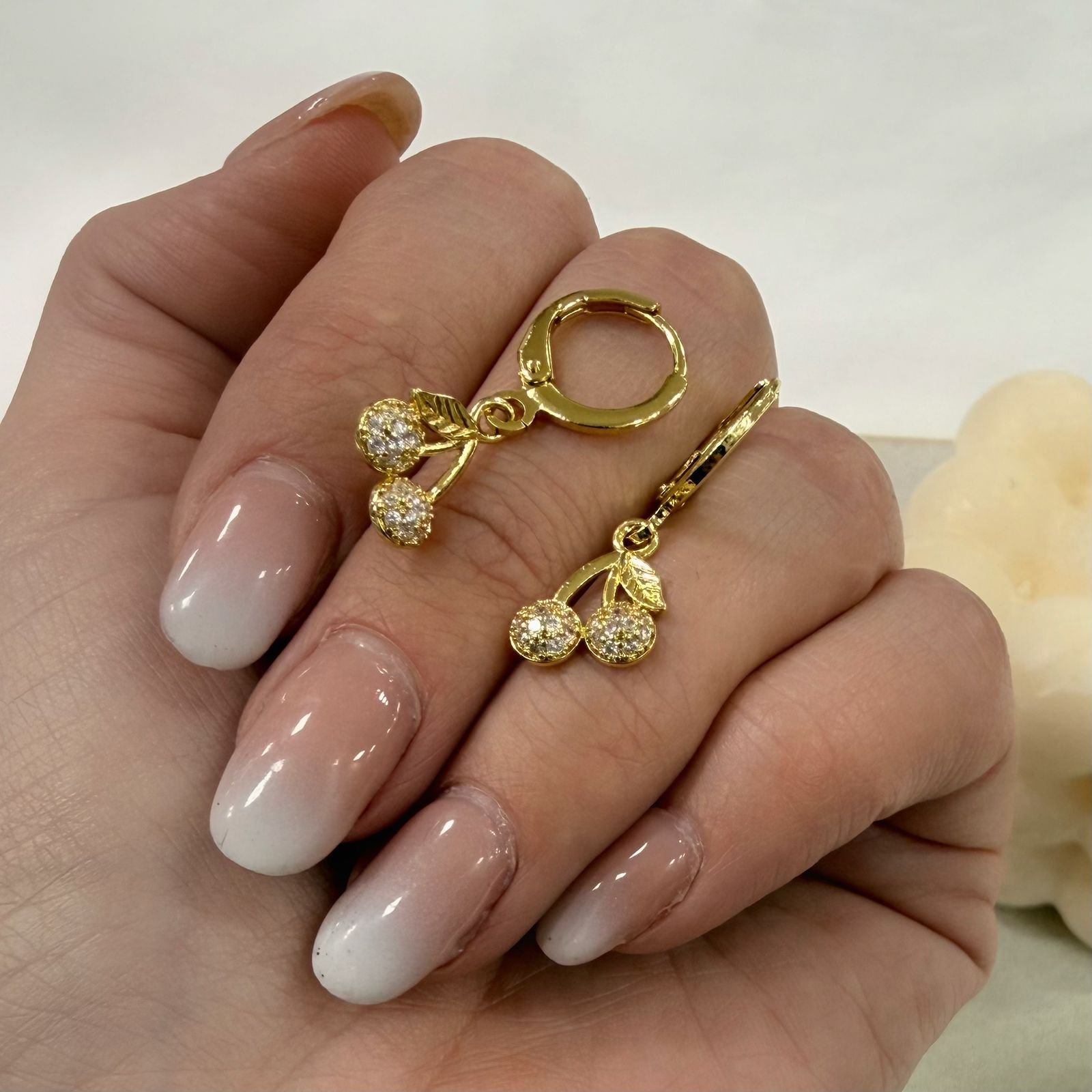 aros a argollas Acero dorado mod 39