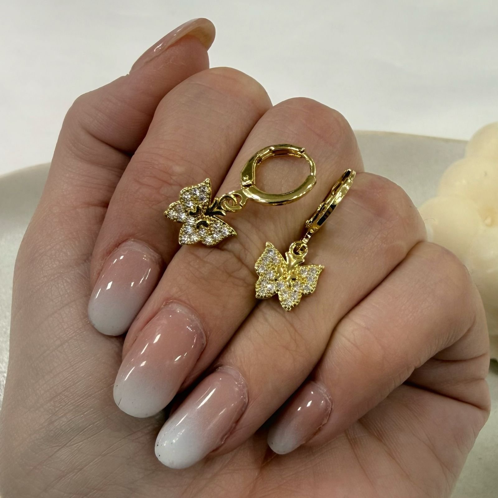 aros a argollas Acero dorado mod 40