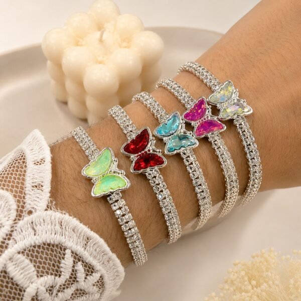 0oferta pulsera brillo mod mariposa