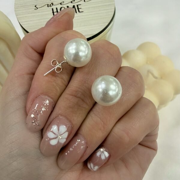 aros pasante perlas 12mm