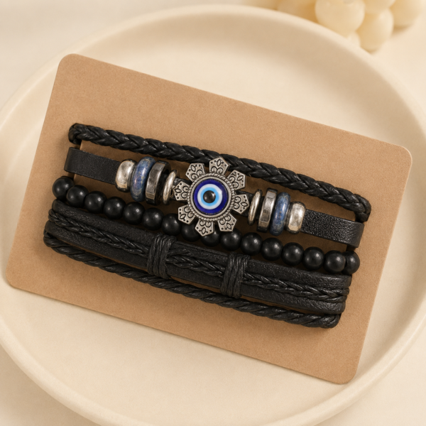 a set Pulseras hombre mod G a.q