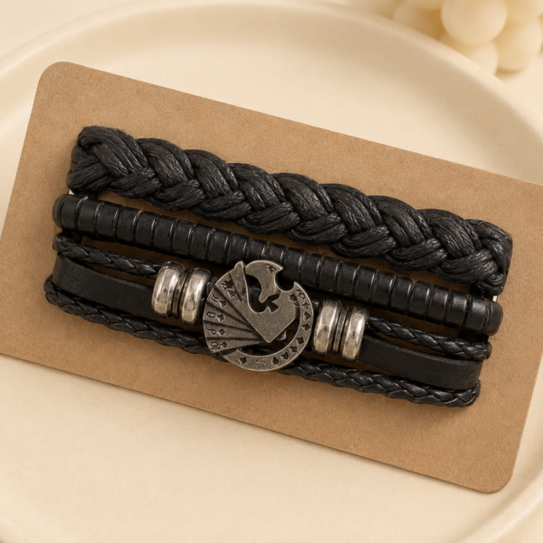 a set Pulseras hombre mod D a.q