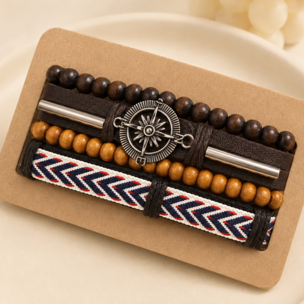 a set Pulseras hombre mod F a.q