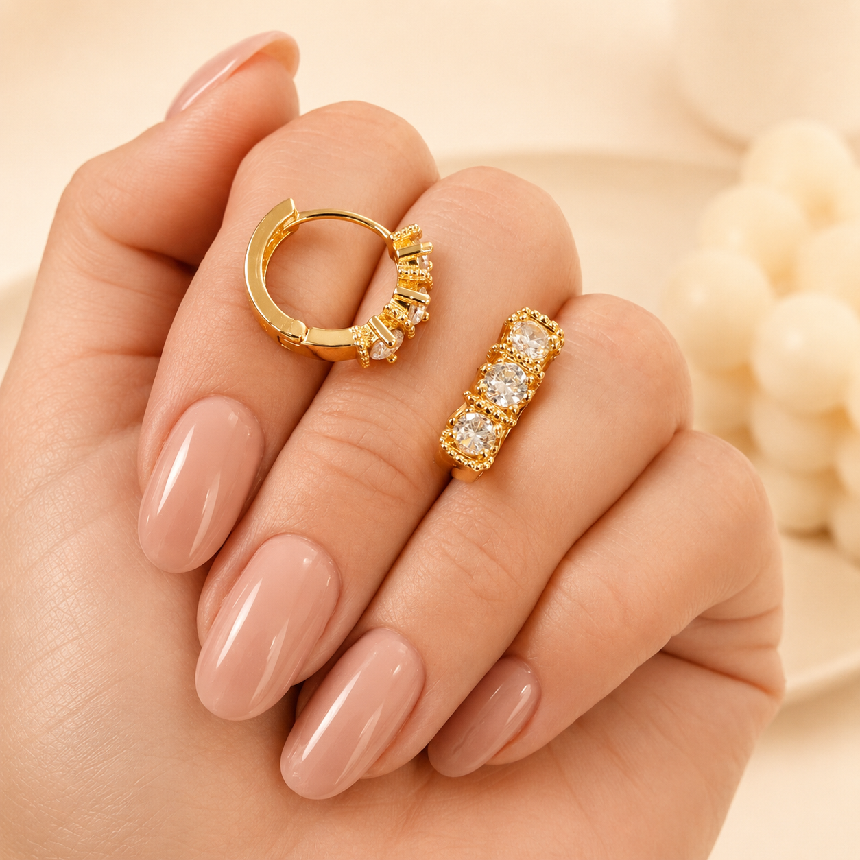 aros 0 albi dorado mod 28 (colores : blanco, lila, rosa, negro)