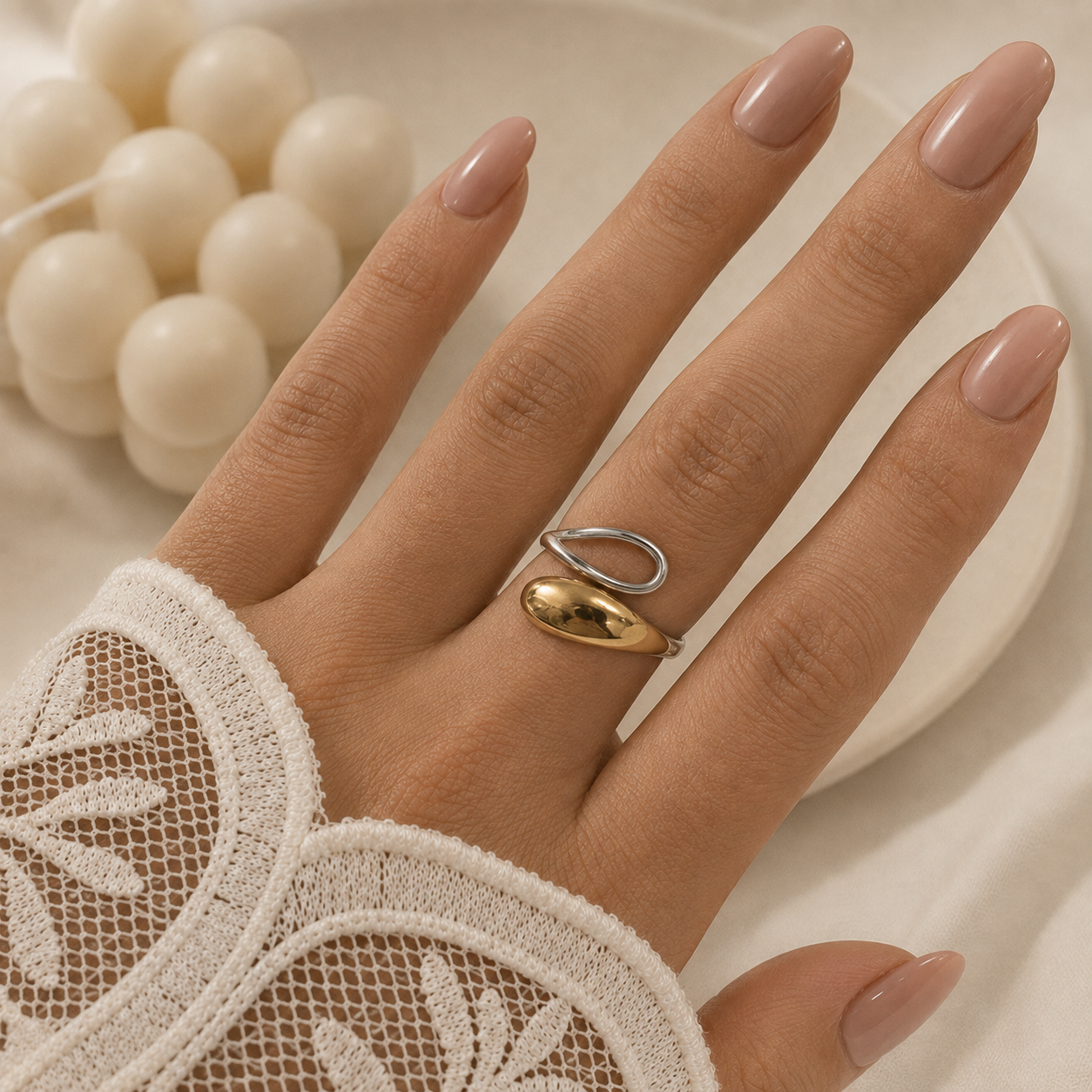 anillo astrid 33 regulable a. quirurgico combinado dorado