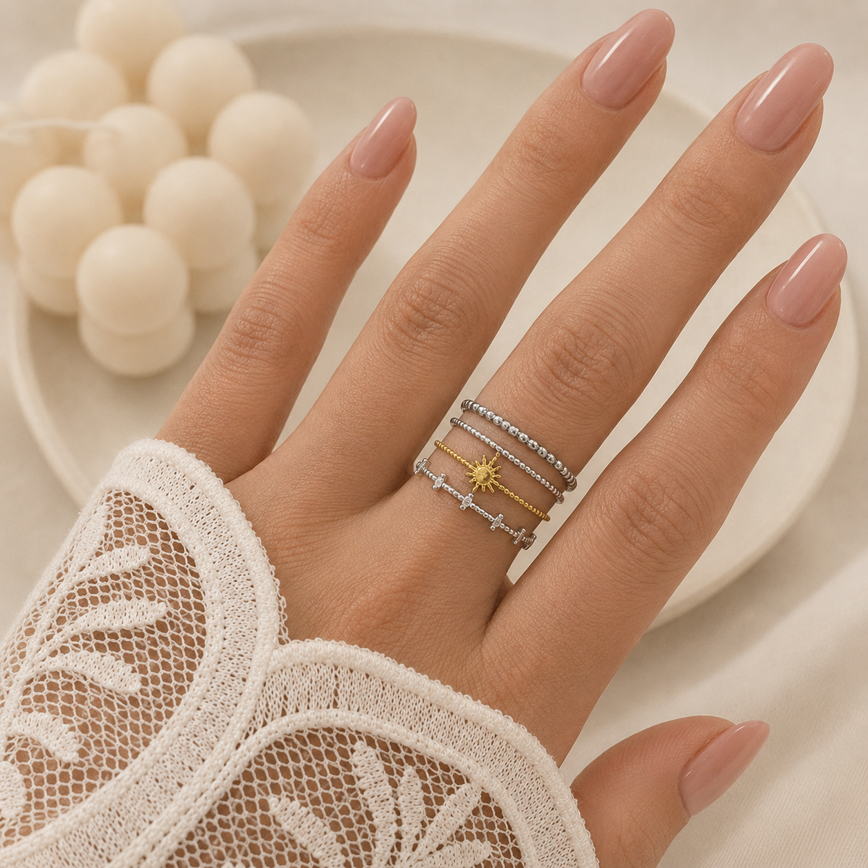 anillo astrid 27 regulable a. quirurgico combinado dorado