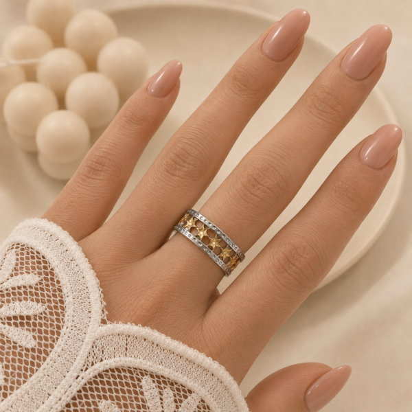 anillo astrid 30 regulable a. quirurgico combinado dorado