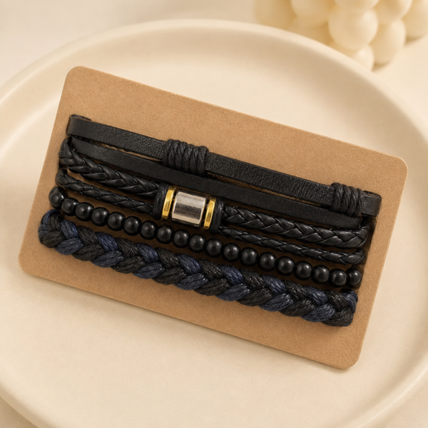 a set Pulseras hombre mod E a.q