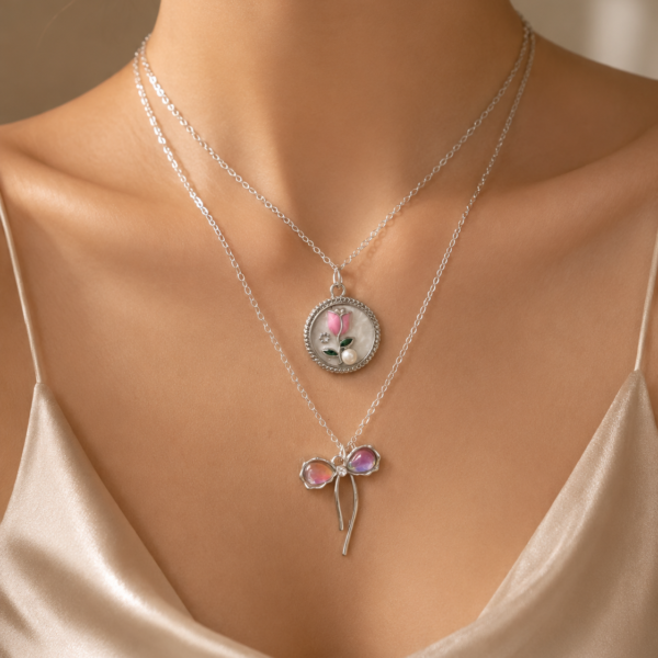 a 0 collar plateado mod Tuli 23