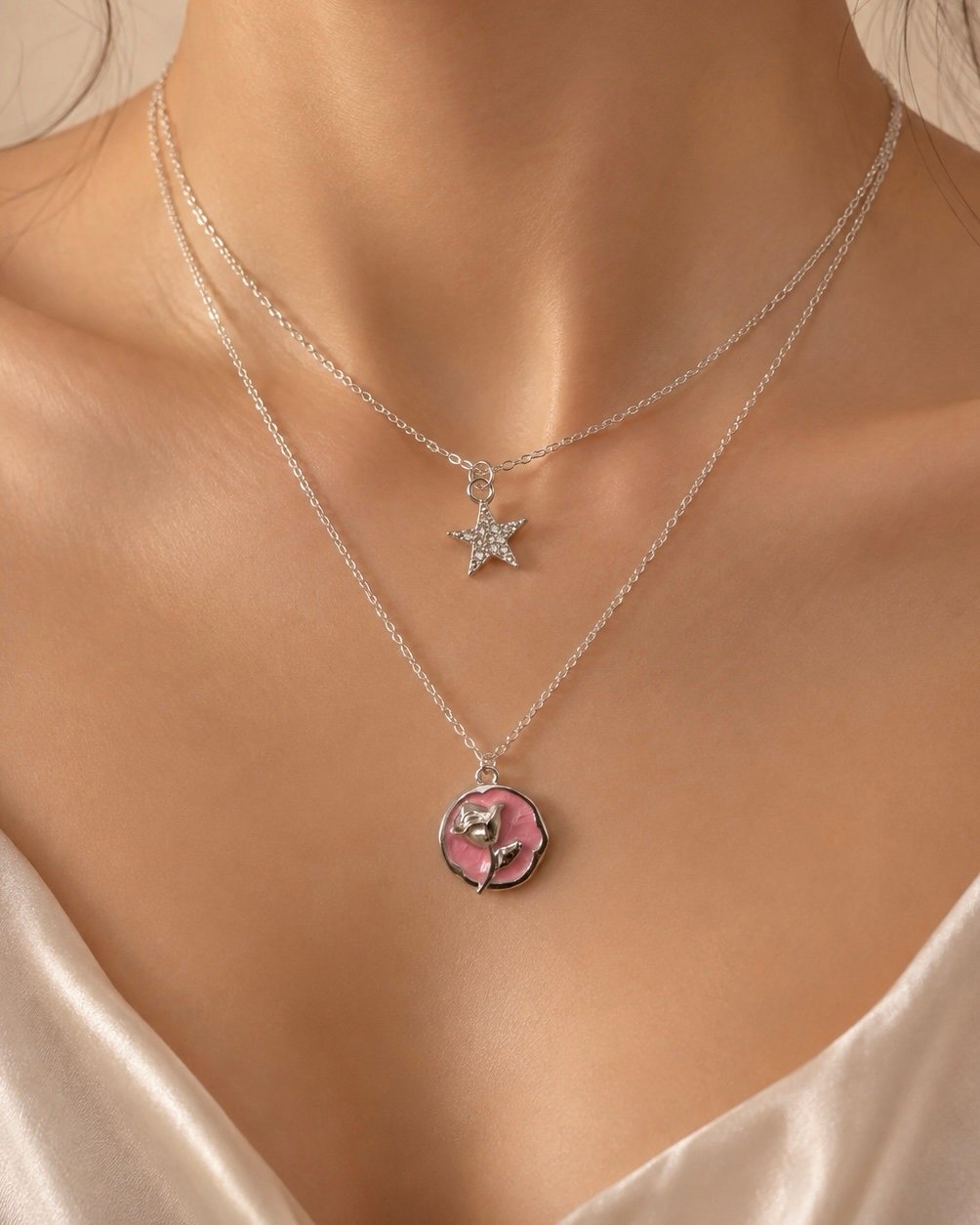 a 0 collar plateado mod Tuli 25