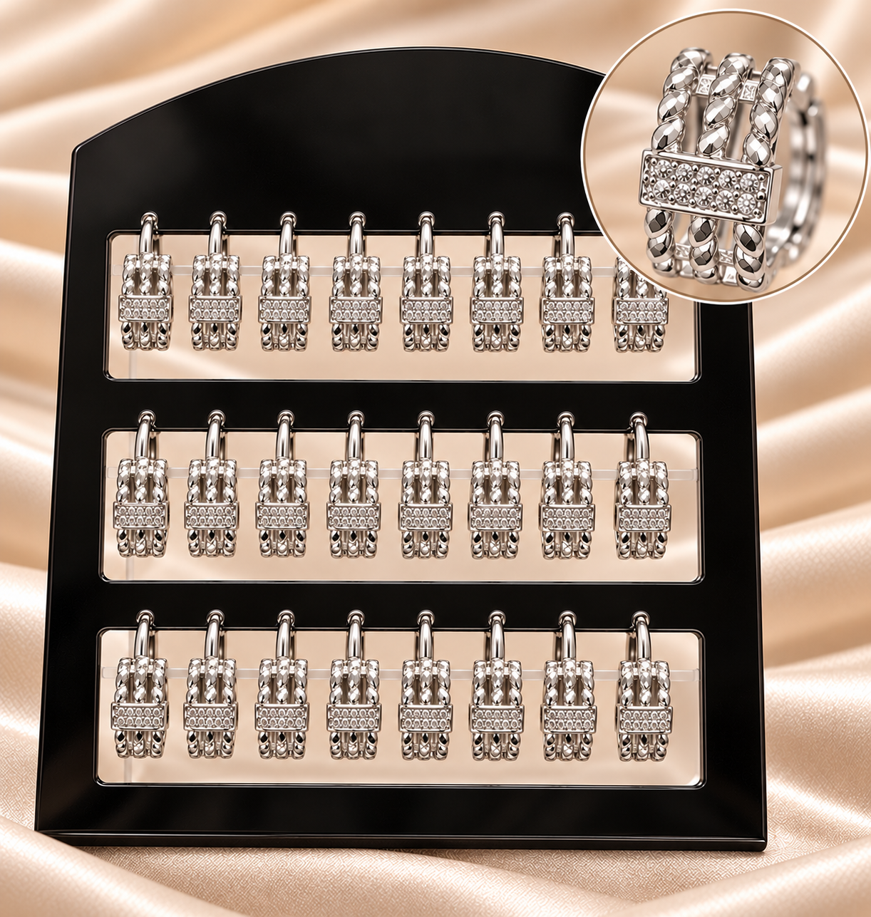 a a blister x 12 aros ac quirurgico ( $2.560 x par) mod triplet